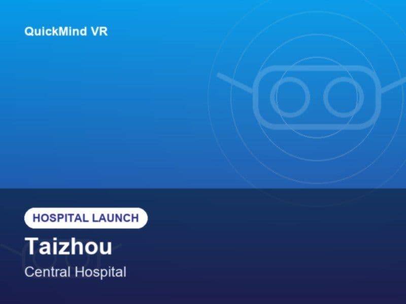 เสริมทัพศูนย์ตรวจสุขภาพ! โรงพยาบาลกลางเมืองไทโจว เปิดตัวเทคโนโลยี VR QuickMind ช่วยคัดกรองภาวะสมองเสื่อม